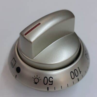 Sütő hőfokszabályzó gomb INOX