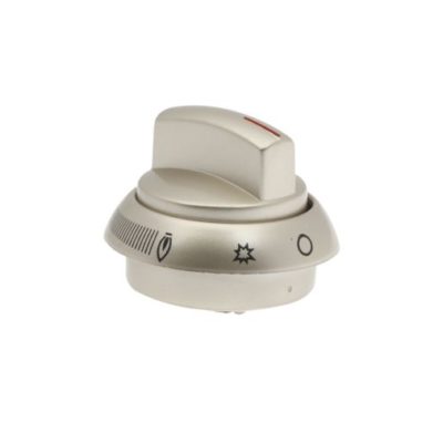 Gáztűzhely főzőhely forgatógomb INOX színben