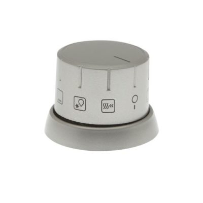 Sütő funkcióválasztó forgatógomb (inox szín)