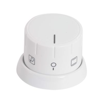 Funkcióválasztó forgatógomb fehér