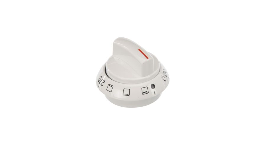 Sütő hőfokszabályzó gomb fehér színben