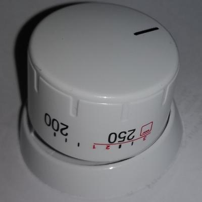 Sütő hőfokszabályzó gomb fehér (grilles)