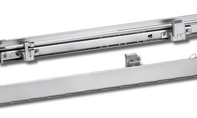 Teleszkópos sütősín pár, 1 szintes (tepsitartó rácsra tehető)