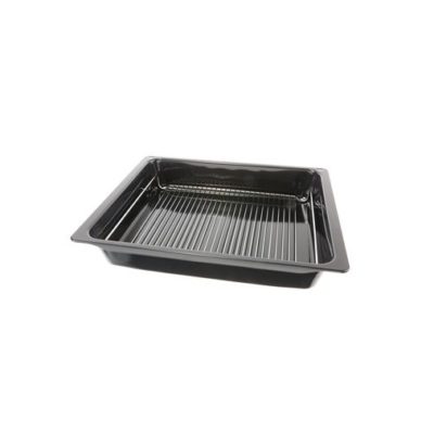 Extra mély tepsi, grillráccsal antracit színben 45,5x37,5x8,1cm