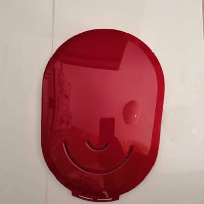 Kávéfőző fedél vörös színben