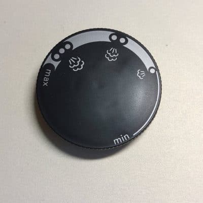 Vasaló hőmérséklet szabályzó forgatógomb fekete színben