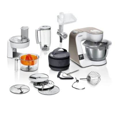 MUM5 fehér/pezsgő beépített mérleges robotgép kiegészítőkkel