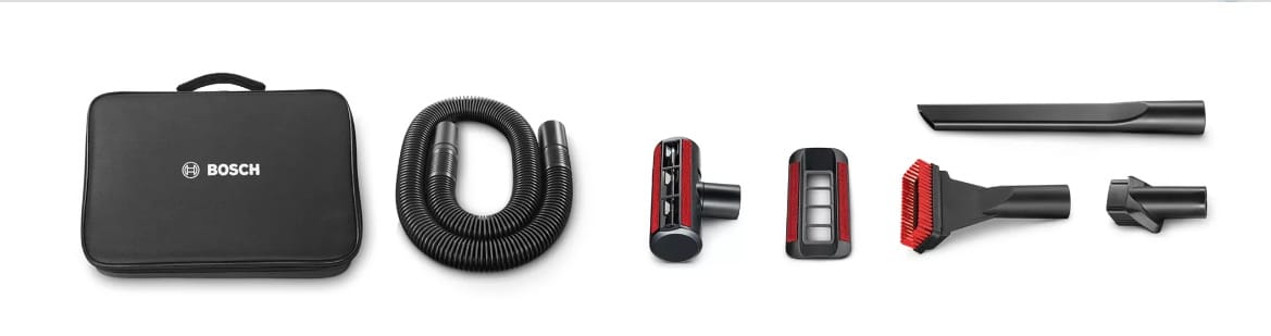 Porszívó tartozékok táskában