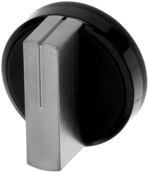 Főzőlap forgatógomb fekete színben