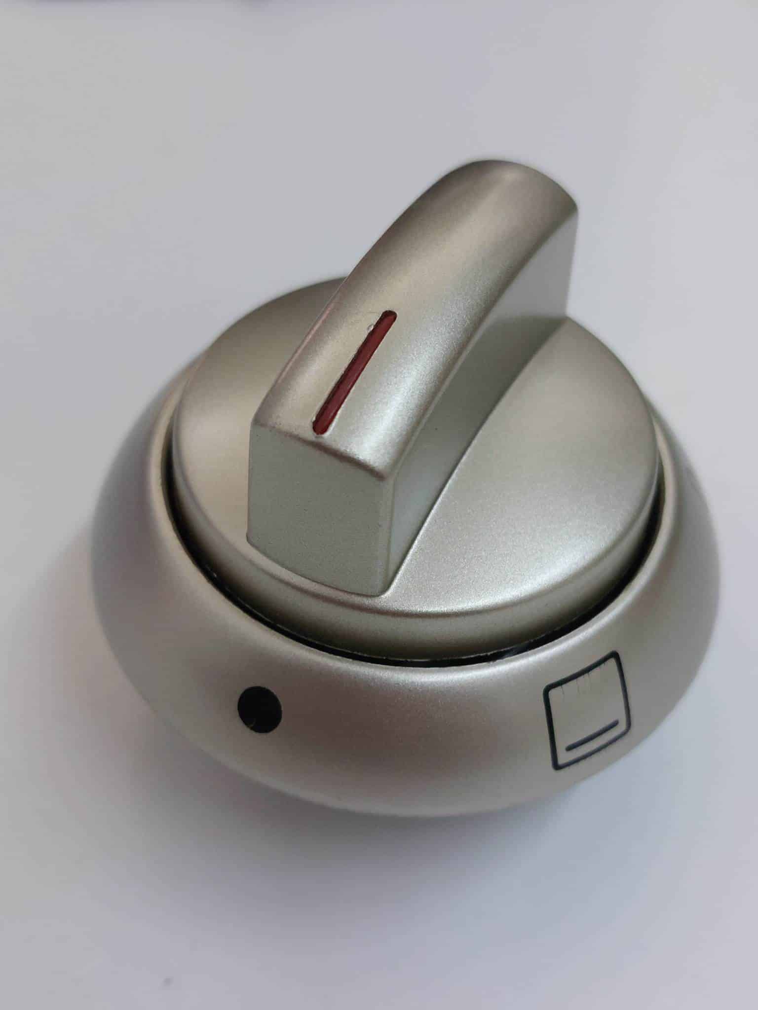 Sütő hőfokszabályzó forgatógomb INOX színben - Image 2