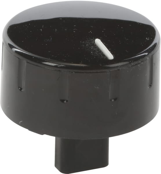 Főzőlap forgatógomb fekete színben