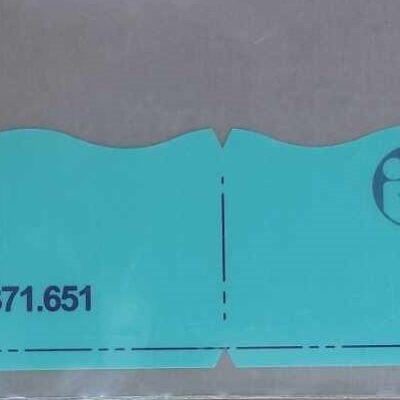 Mosogatógép előlap beépítési sablon (csúszó előlapos mosogatógépekhez)