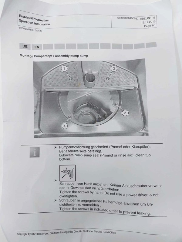 Mosogatógép szivattyúház - Image 5