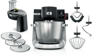 Bosch Serie 6 Konyhai robotgép mérleggel 1600 W Fekete Szálcsiszolt acél MUMS6ZS13D
