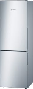 Bosch Serie 4 Szabadonálló alulfagyasztós hűtő-fagyasztó kombináció 186 x 60 cm Nemesacél kinézet KGV36VL32S